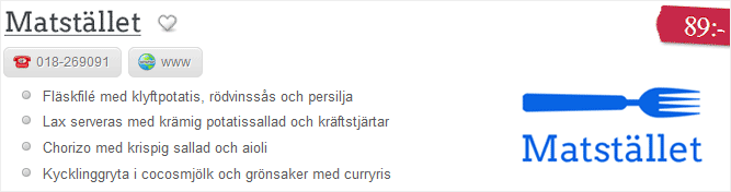 Syns på startsida